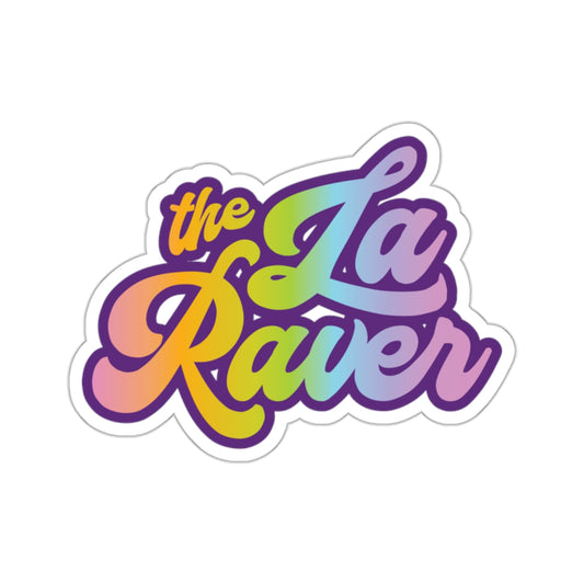 The LA Raver Rainbow Pride Sticker