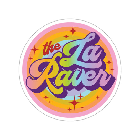 The LA Raver Rainbow Pride Sticker